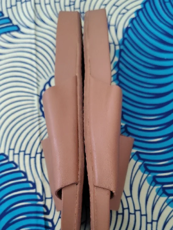 Vans Women's Brown Leather Decon Slide Sandals - Picture 8 of 9